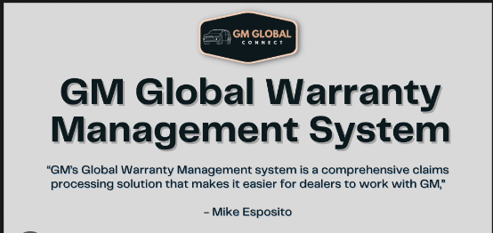 Gm Global Warranty Management System